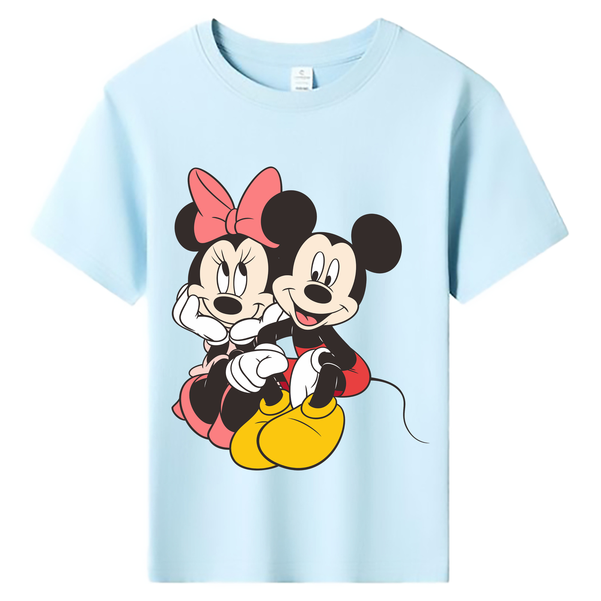 ミッキーマウス Mickey Mouse 綿100％キッズTシャツ（フロントプリント）